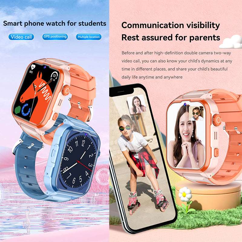 ETERNITY 4G Kids Smart Watch with SIM Card – LBS Positioning, Video Call & SOS Emergency Alert