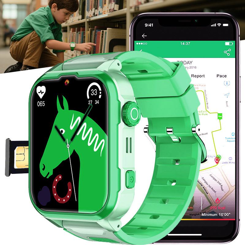 ETERNITY 4G Kids Smart Watch with SIM Card – LBS Positioning, Video Call & SOS Emergency Alert