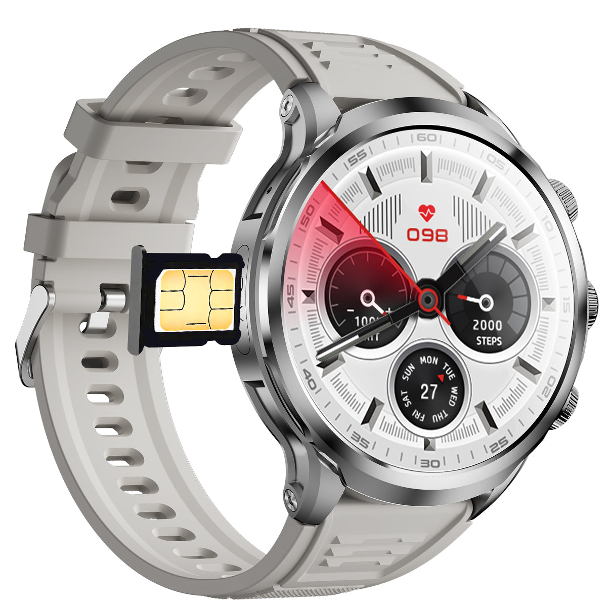ETERNITY Cellular Smart Watch with SIM Card & HD Camera – WIFI, GPS, Heart Rate & SpO₂ Monitoring