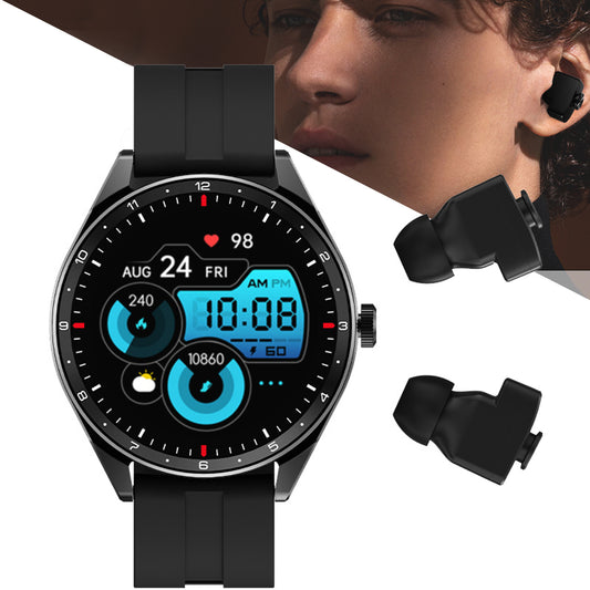 ETERNITY Smart Watch with Wireless Earbuds – 18mAh Earphone Battery, 4H Music Playback & Voice Assistant - Fitness Tracker Ch
