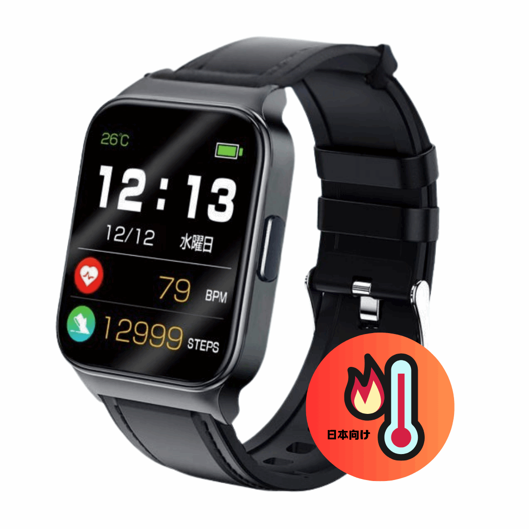 ETERNITY Heat Stroke Monitoring Smart Watch 熱中症警報スマートウォッチ – Body Temperature & Heart Rate Measurement for Men & Women