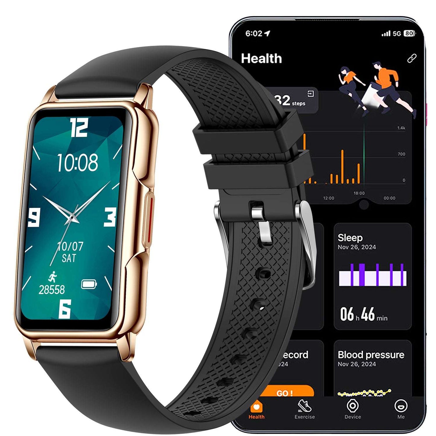 ETERNITY Fitness Smart Band – 1.47” TFT Screen, SpO₂ Monitor & Women’s Health Tracking