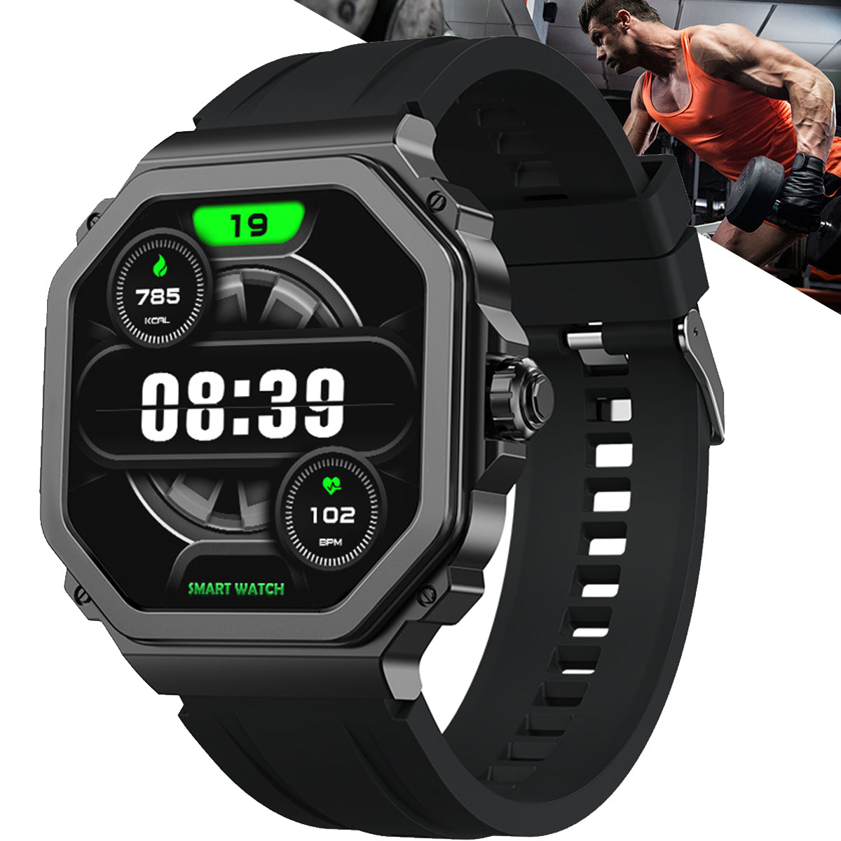 ETERNITY Talking Smart Watch Fitness Tracker – AMOLED Screen, Heart Rate, Oximetry & Blood Pressure Monitoring