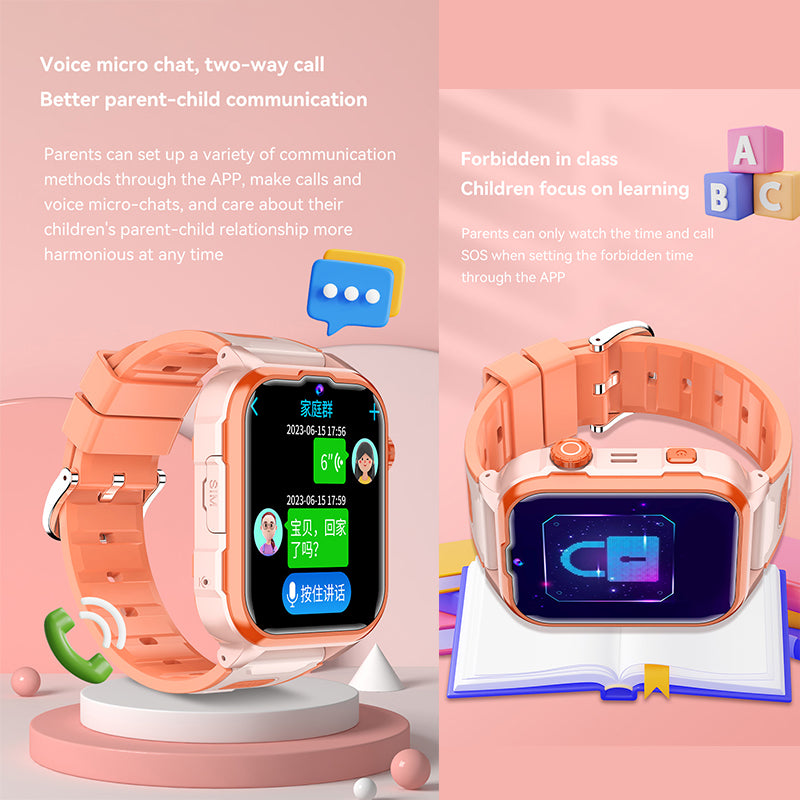 ETERNITY 4G Kids Smart Watch with SIM Card – LBS Positioning, Video Call & SOS Emergency Alert