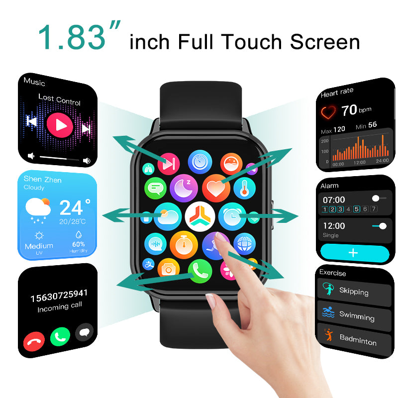 ETERNITY Sports Smart Band – IP68 Waterproof, Dual PD Heart Rate Sensor, 173 Sport Modes & SpO₂ Monitor