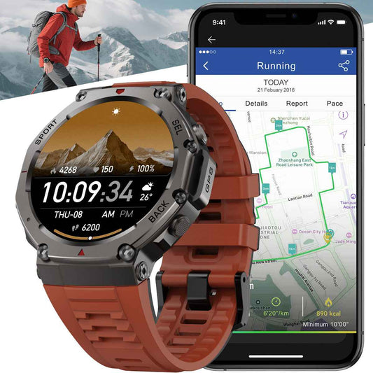 ETERNITY GPS Outdoor Sport Smartwatch – 1.43” AMOLED, 50M Waterproof, Compass & Altitude Tracker - Fitness Tracker China Unca