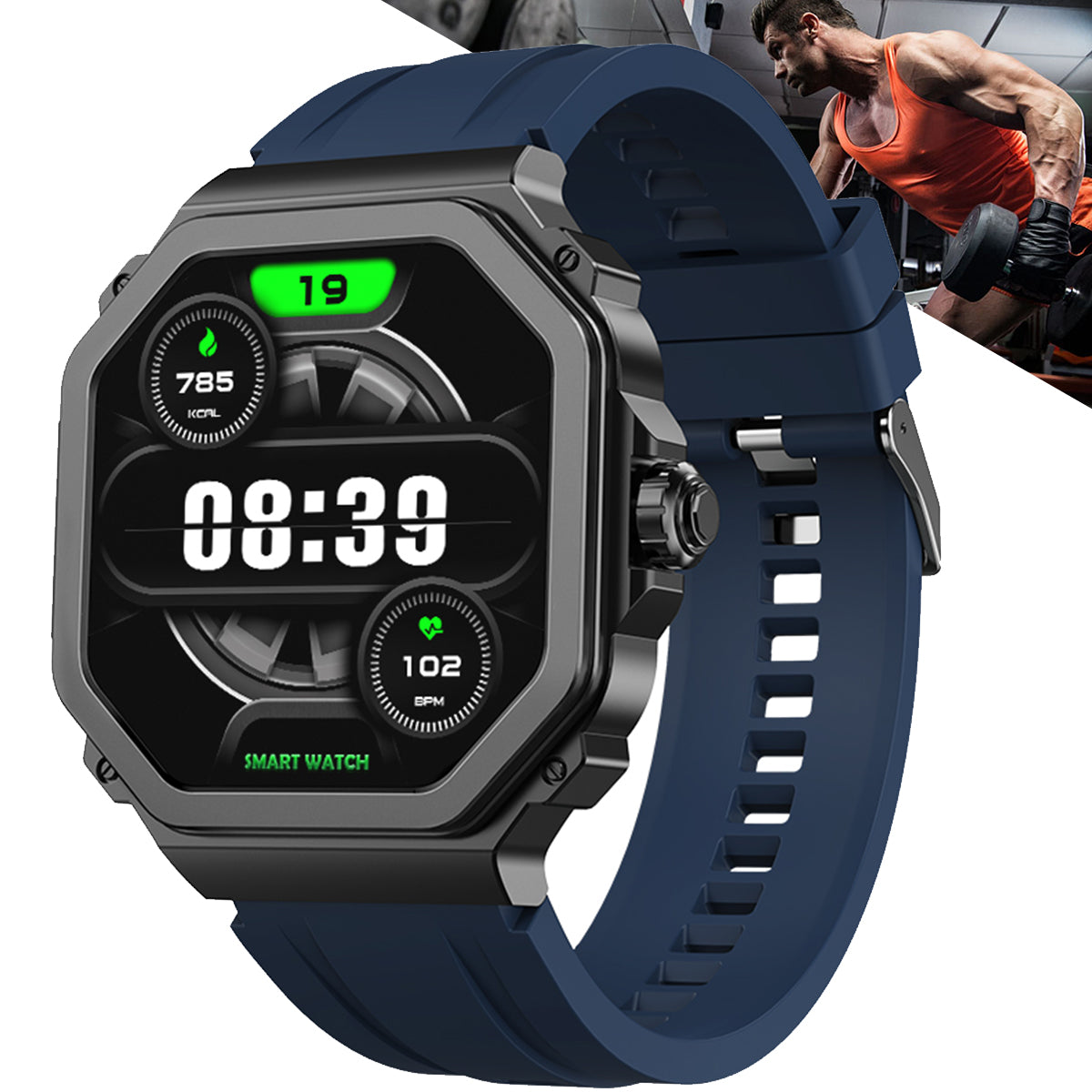 ETERNITY Talking Smart Watch Fitness Tracker – AMOLED Screen, Heart Rate, Oximetry & Blood Pressure Monitoring
