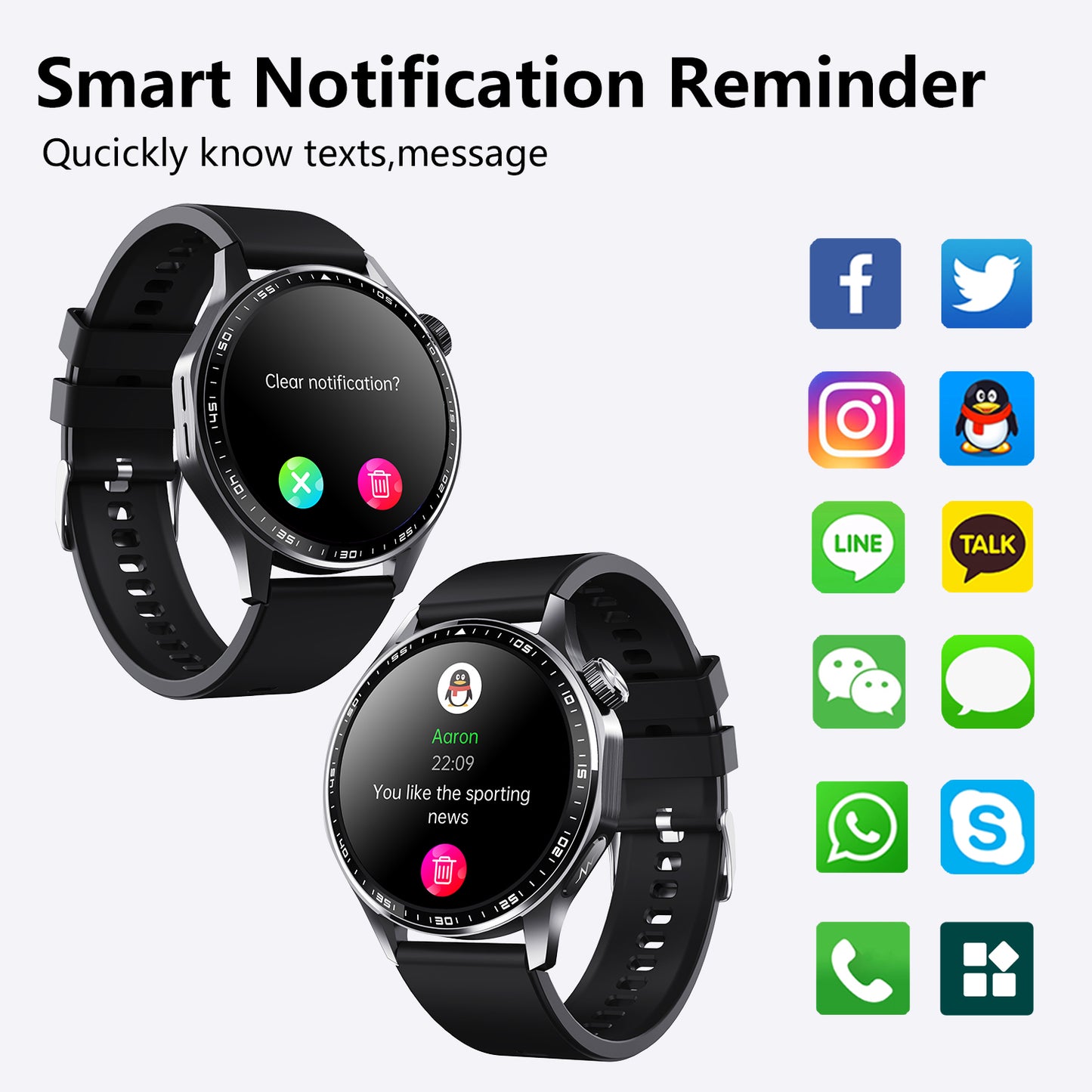 ETERNITY ECG Health Smart Watch – Heart Rate, Blood Oxygen, Body Composition Analysis, Android & iOS Compatible