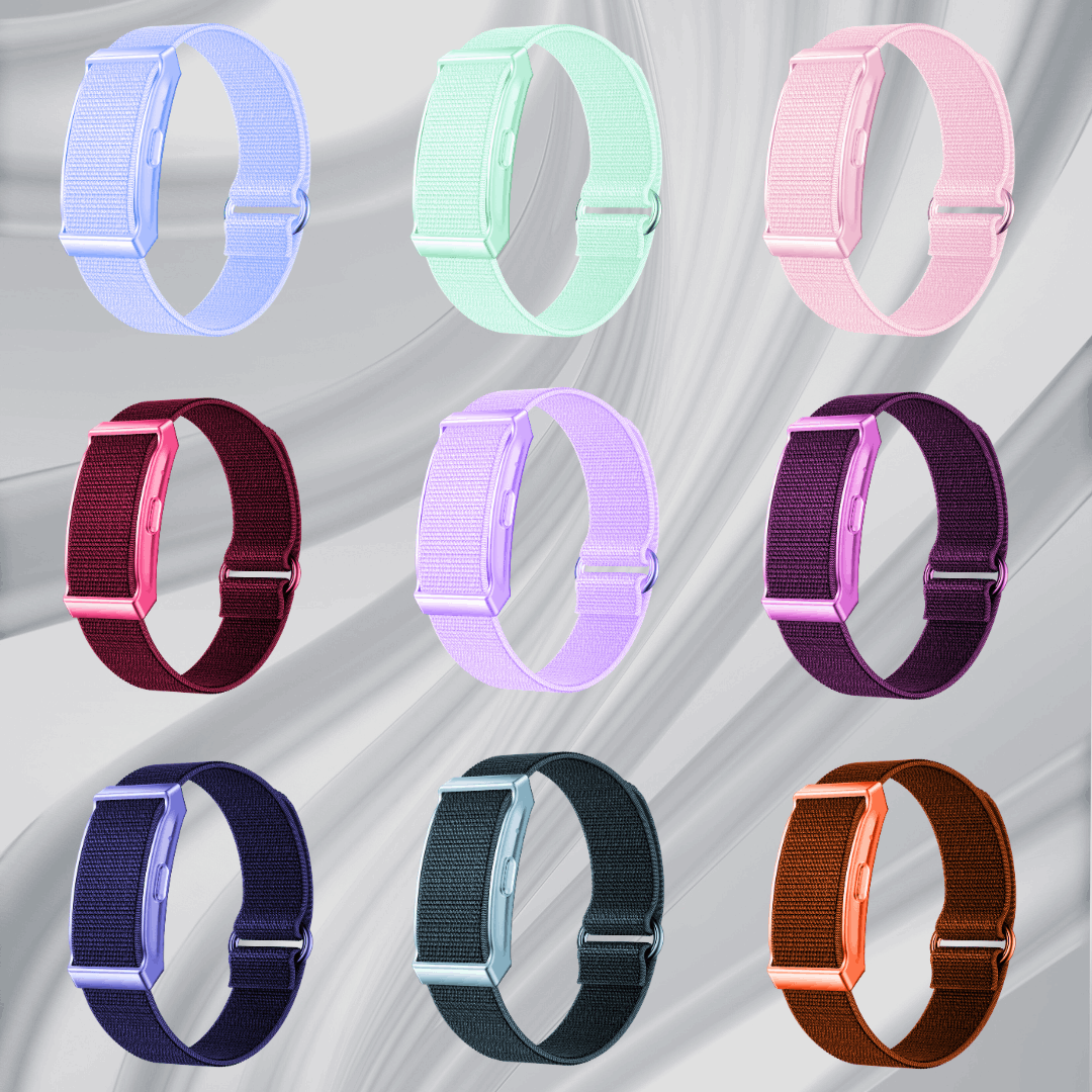 ETERNITY Whoop Band Style No Screen Fitness Tracker Double Sensor Bar – Heart Rate Monitor, Sleep Tracking, Waterproof, Nylon