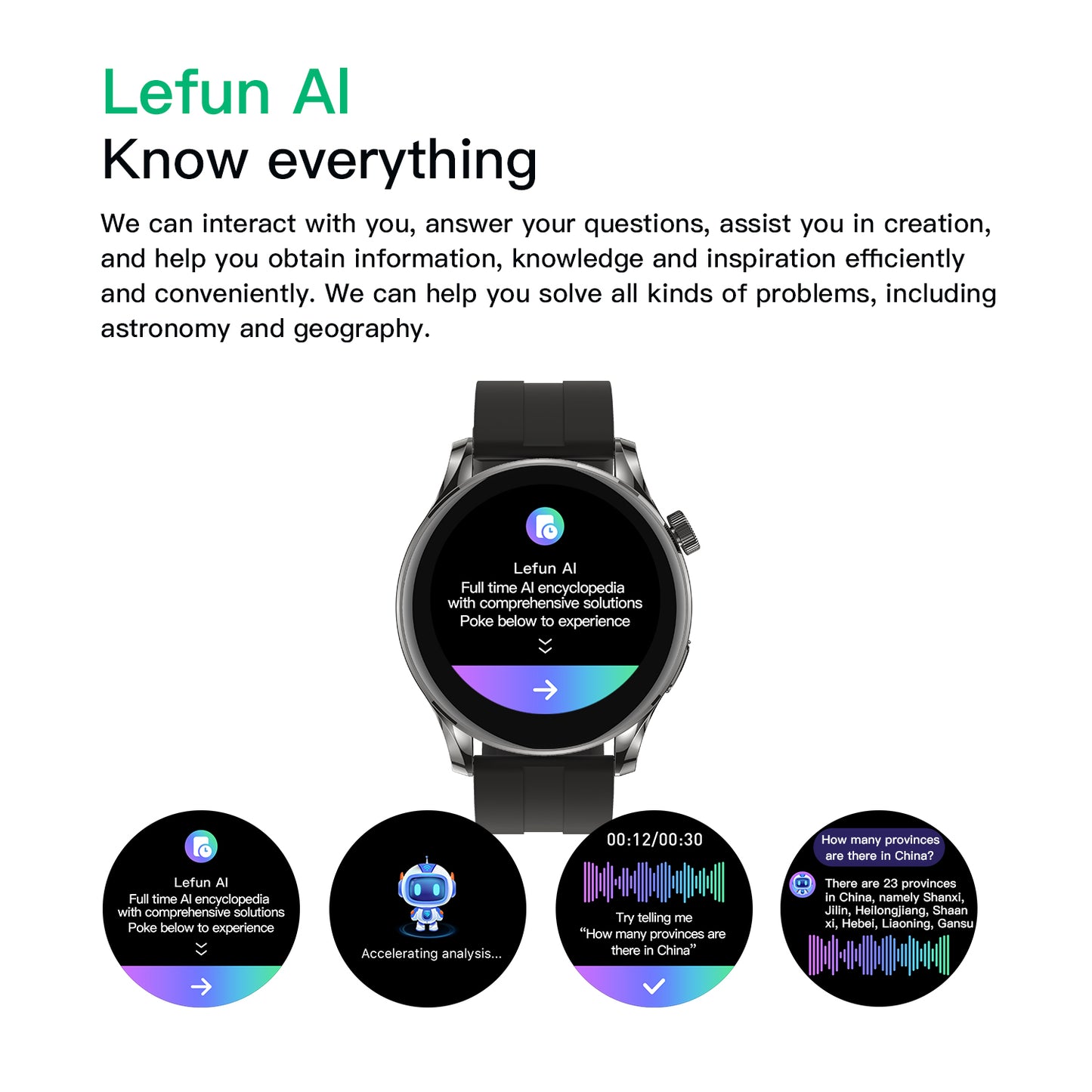 ETERNITY Real-Time Translation Smart Watch – Bluetooth Call, IP68 Waterproof & 230mAh Magnetic Charging
