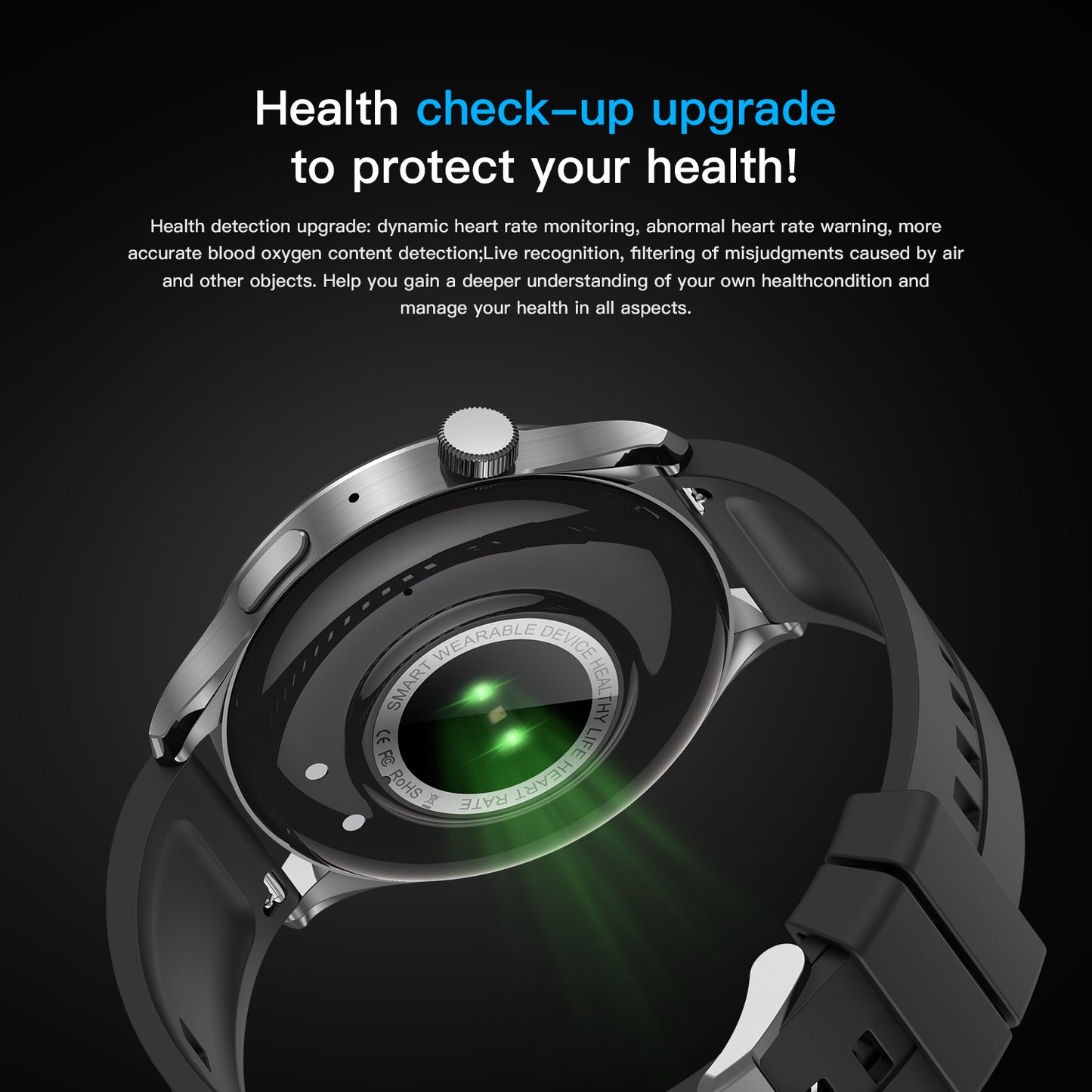 ETERNITY Real-Time Translation Smart Watch – Bluetooth Call, IP68 Waterproof & 230mAh Magnetic Charging