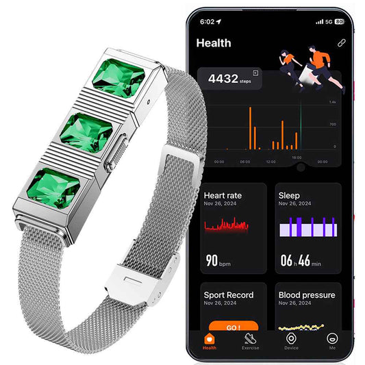 ETERNITY Smart Jewerly Fitness Tracker Bracelet – No Screen, 170 Workouts, Long Battery, Health Monitor - Fitness Tracker Chi