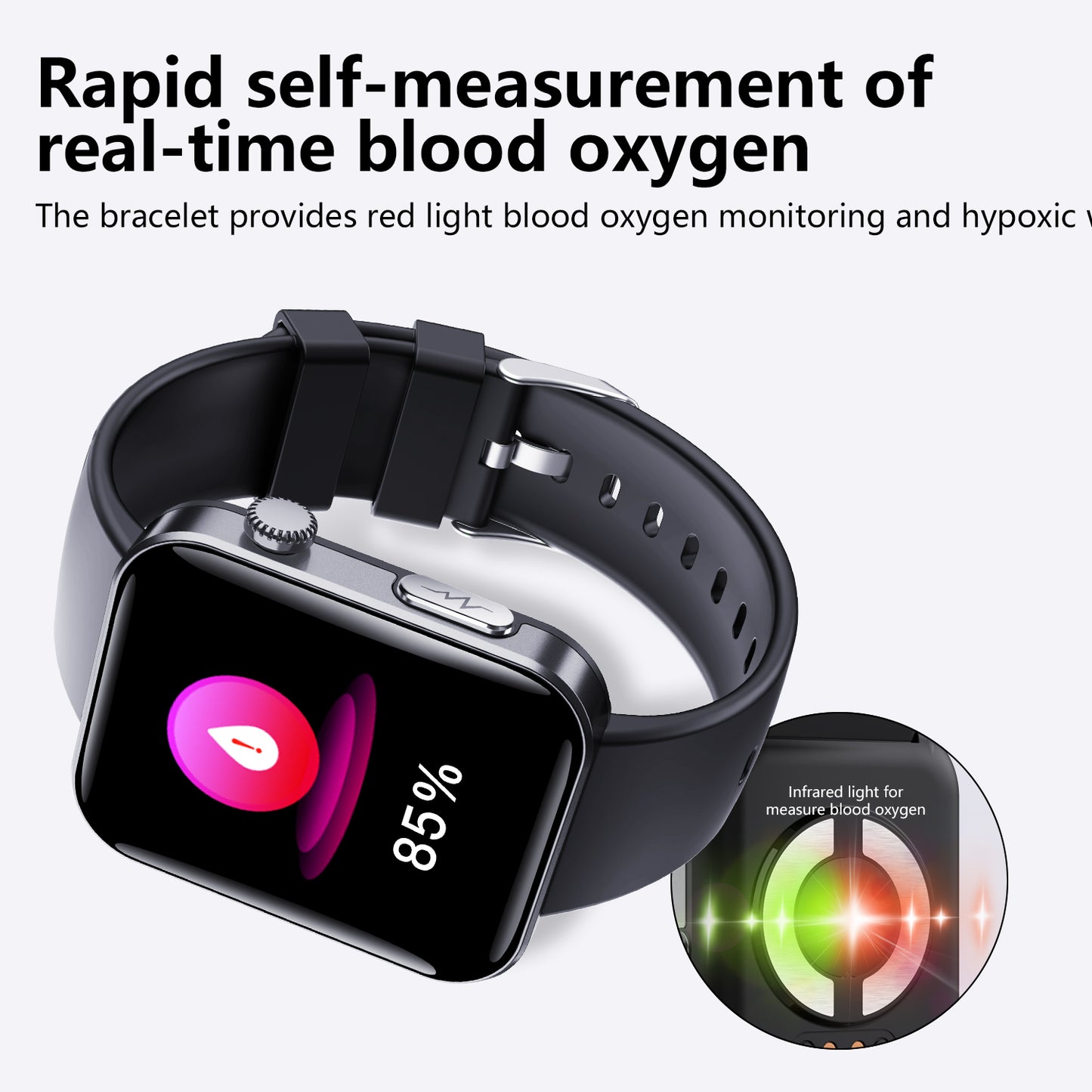 ETERNITY ECG Smart Watch – ECG Measurement, Touchscreen, Sport Health Monitoring & Compass, iOS Compatible