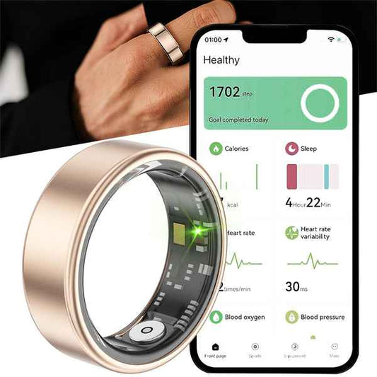 ETERNITY Fitness Tracker Smart Ring – 5ATM Waterproof with AI Analysis Vital Health Metrics, Sports Modes - Fitness Tracker C