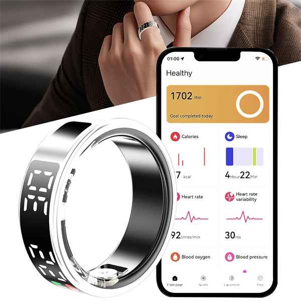 ETERNITY Smart Screen Ring Fitness Tracker with Digital Display & Health Features - Fitness Tracker China Uncategorized (Imag