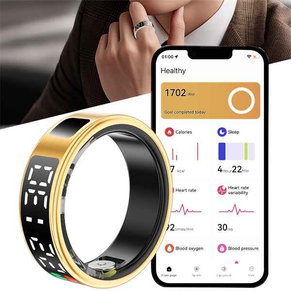 ETERNITY Smart Screen Ring Fitness Tracker with Digital Display & Health Features - Fitness Tracker China Uncategorized (Imag