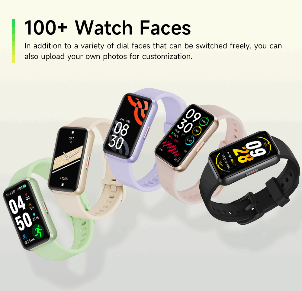 ETERNITY Health Fitness Smart Band – 1.47” Large Screen, Blood Pressure & Sleep Monitor