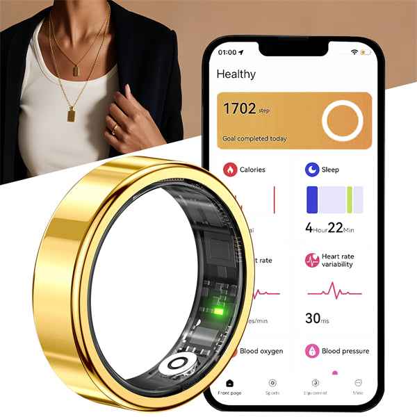 ETERNITY Fitness Tracker Smart Ring with Pedometer, Heart Rate, Sleep + Charging Case - Fitness Tracker China Uncategorized (