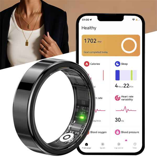 ETERNITY Fitness Tracker Smart Ring with Pedometer, Heart Rate, Sleep + Charging Case - Fitness Tracker China Uncategorized (