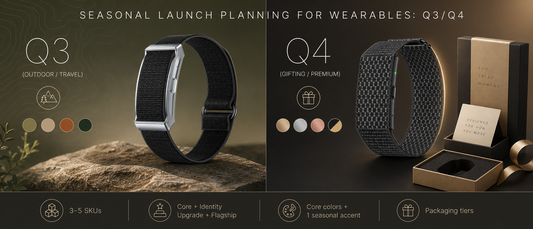 Seasonal Launch Planning for Wearables: Q3/Q4 Colorways, Gift Timing, and SKU Rules