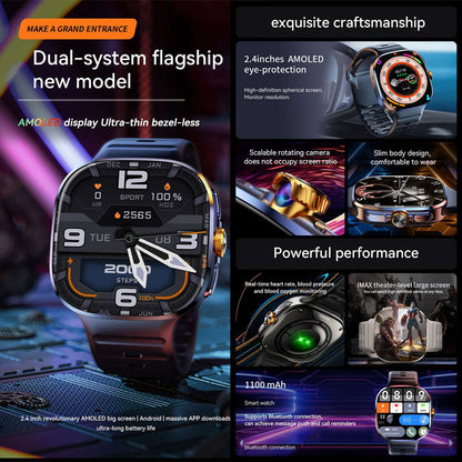 ETERNITY GPS Smart Watch with SIM Card – 480×480 Display, NFC Payment, BT Call & Health Monitoring - Fitness Tracker China Un