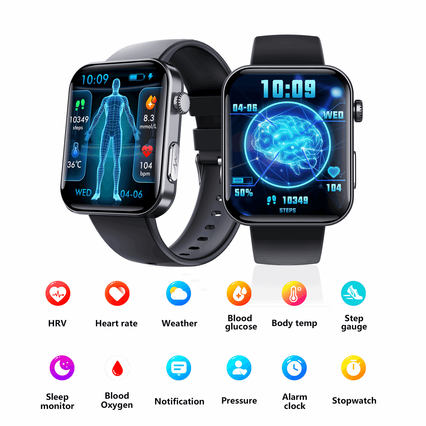 ETERNITY GPS Smart Watch – 2.1” Display, ECG Tracker, SOS Alarm, Voice Call & Waterproof Sport Watch