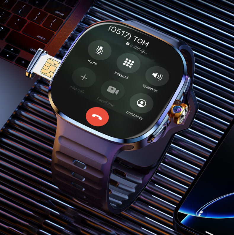 ETERNITY GPS Smart Watch with SIM Card – 480×480 Display, NFC Payment, BT Call & Health Monitoring