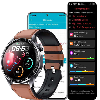 ETERNITY ECG Health Smart Watch – Heart Rate, Blood Oxygen, Body Composition Analysis, Android & iOS Compatible