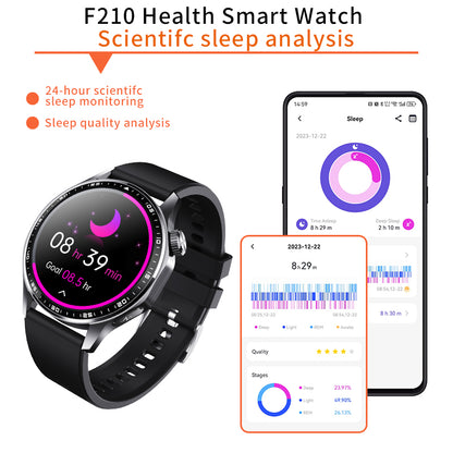 ETERNITY ECG Health Smart Watch – Heart Rate, Blood Oxygen, Body Composition Analysis, Android & iOS Compatible