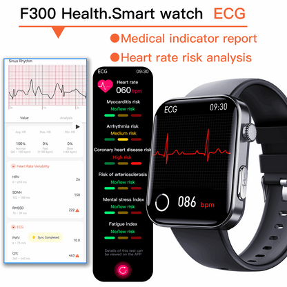 ETERNITY GPS Smart Watch – 2.1” Display, ECG Tracker, SOS Alarm, Voice Call & Waterproof Sport Watch