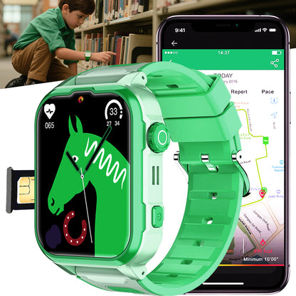 ETERNITY 4G Kids Smart Watch with SIM Card – LBS Positioning, Video Call & SOS Emergency Alert
