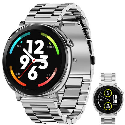 ETERNITY Fitness Smart Watch – 1.43” AMOLED, IP68 Waterproof, Heart Rate Monitor, Wireless Charging & Metal Business Design -