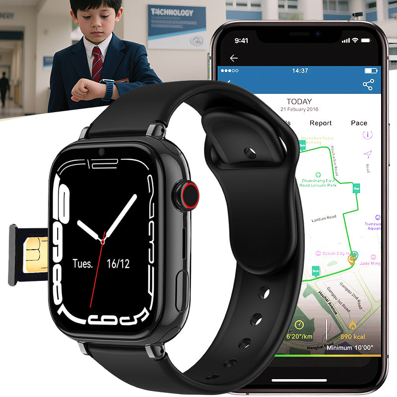 ETERNITY 4G Kids Smart Watch with SIM Card – GPS Positioning, SOS Alarm, Call Function & Camera with Flashlight