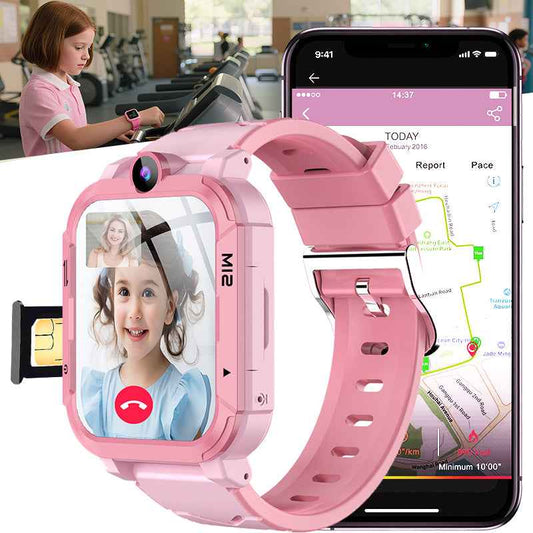 ETERNITY 4G Kids Smart Watch with SIM Card – LBS & WiFi Positioning, SOS Alert, Video Call, Camera & Step Counter