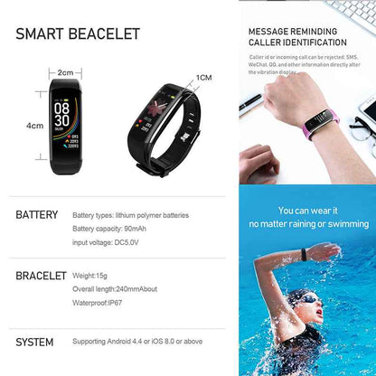 ETERNITY Heat Stroke Prevention Smart Bracelet 熱中対策ウォッ – Body Temperature, Heart Rate, Blood Pressure, SpO₂ & Sleep Monitorin