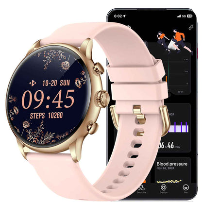 ETERNITY Waterproof AMOLED Smart Watch – Fitness Tracker with Heart Rate, Blood Pressure, Sport Modes