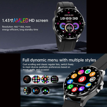 ETERNITY 2-in-1 TWS Smart Watch with Earbuds – AMOLED Display, Bluetooth, Heart Rate, Blood Pressure & SpO2 Monitor, IP67