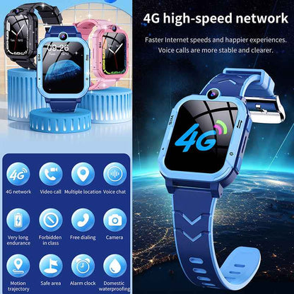 ETERNITY 4G Kids Smart Watch with SIM Card – LBS & WiFi Positioning, SOS Alert, Video Call, Camera & Step Counter