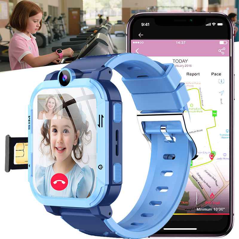 ETERNITY 4G Kids Smart Watch with SIM Card – LBS & WiFi Positioning, SOS Alert, Video Call, Camera & Step Counter