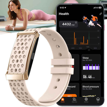 ETERNITY Whoop Band Style Screenless Fitness Tracker Double Asym bar – Heart Rate, Blood Pressure, SpO₂ & Sleep Monitoring - 