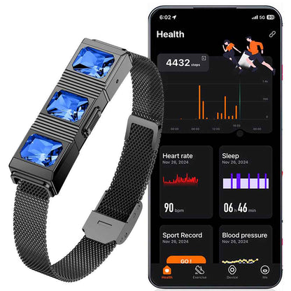 ETERNITY Smart Jewlery Fitness Tracker Bracelet – No Screen, 170 Workouts, Long Battery, Health Monitor