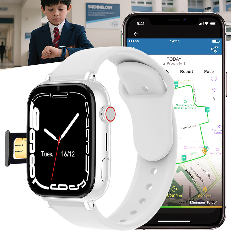 ETERNITY 4G Kids Smart Watch with SIM Card – GPS Positioning, SOS Alarm, Call Function & Camera with Flashlight