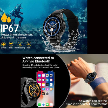 ETERNITY 2-in-1 TWS Smart Watch with Earbuds – AMOLED Display, Bluetooth, Heart Rate, Blood Pressure & SpO2 Monitor, IP67