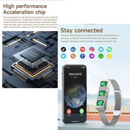 ETERNITY Smart Jewlery Fitness Tracker Bracelet – No Screen, 170 Workouts, Long Battery, Health Monitor