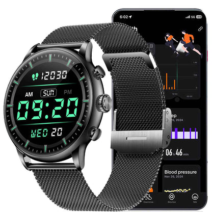 ETERNITY Waterproof AMOLED Smart Watch – Fitness Tracker with Heart Rate, Blood Pressure, Sport Modes