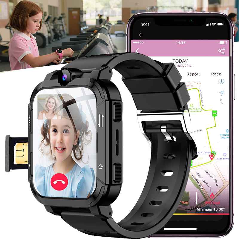ETERNITY 4G Kids Smart Watch with SIM Card – LBS & WiFi Positioning, SOS Alert, Video Call, Camera & Step Counter