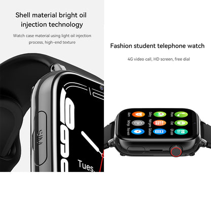 ETERNITY 4G Kids Smart Watch with SIM Card – GPS Positioning, SOS Alarm, Call Function & Camera with Flashlight - Fitness Tra