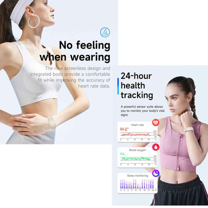 ETERNITY Whoop Band Style No Screen Fitness Tracker – Heart Rate Monitor, Sleep Tracking, Waterproof, Nylon Band, Double Sensor Lock, Multiple Colors