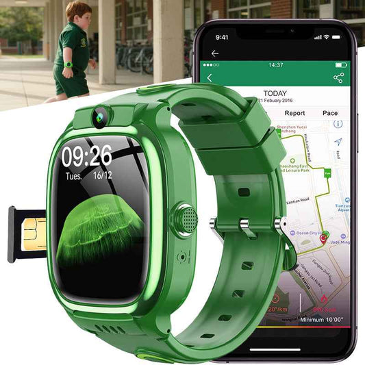 ETERNITY Kids Smart Watch with SIM Card – LBS & WiFi Positioning, Video Call, SOS Alarm, Camera & Step Counter