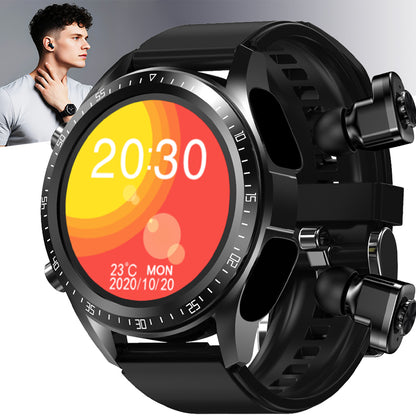 ETERNITY 2-in-1 Smartwatch with TWS Earphones – Heart Rate & Sleep Monitor, Waterproof Sport Watch for Men